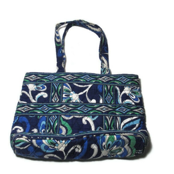 Vera Bradley Retired Mosiac Print Purse Tote - Picture 4 of 6